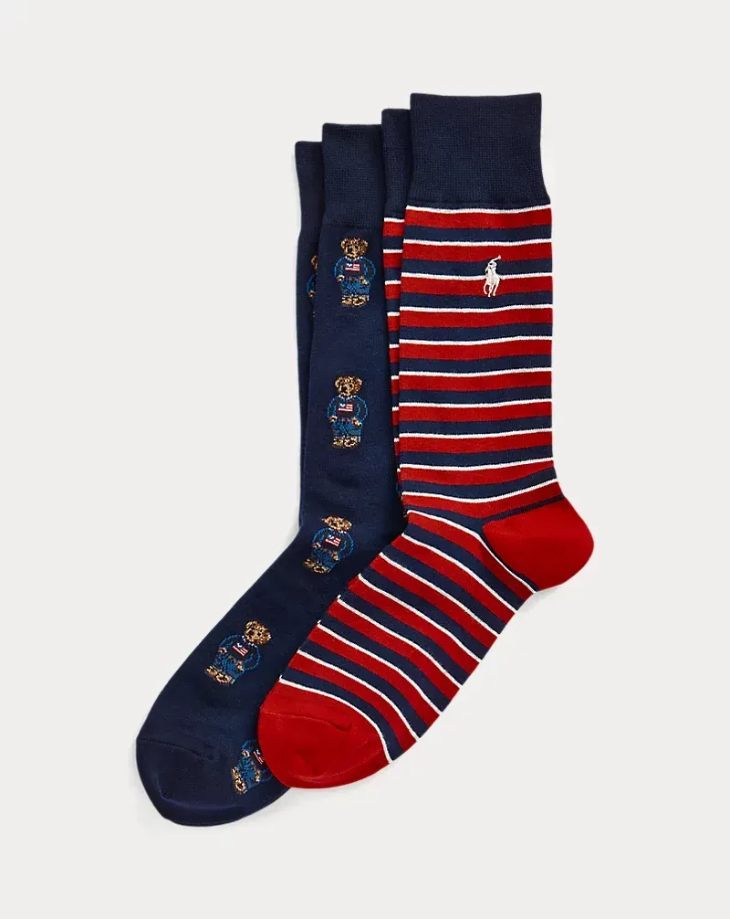 Navy Bear/stripe